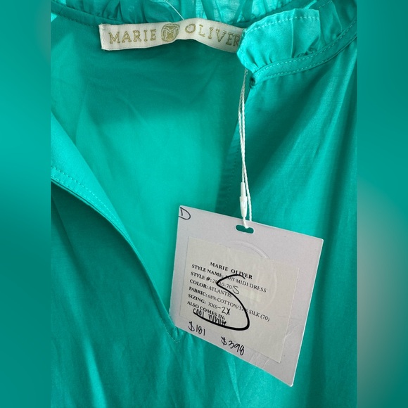 MARIE OLIVER long dress turquoise Size: XS - Picture 3 of 3